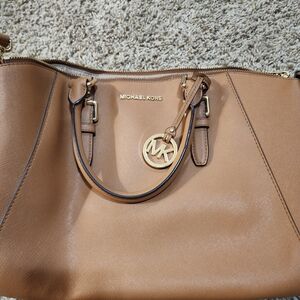 Michael Kors Tan Leather Tote Bag